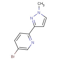 811464-20-7 5-bromo-2-(1-methylpyrazol-3-yl)pyridine chemical structure