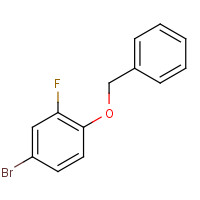 133057-82-6 4-bromo-2-fluoro-1-phenylmethoxybenzene chemical structure