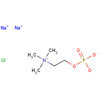 16904-96-4 disodium;2-(trimethylazaniumyl)ethyl phosphate;chloride chemical structure