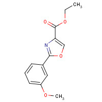 132089-44-2 ethyl 2-(3-methoxyphenyl)-1,3-oxazole-4-carboxylate chemical structure