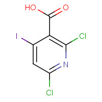 343781-55-5 2,6-dichloro-4-iodopyridine-3-carboxylic acid chemical structure