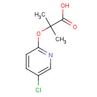 32230-08-3 2-(5-chloropyridin-2-yl)oxy-2-methylpropanoic acid chemical structure