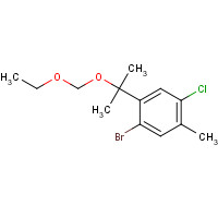 1437053-19-4 1-bromo-4-chloro-2-[2-(ethoxymethoxy)propan-2-yl]-5-methylbenzene chemical structure