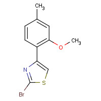 886367-64-2 2-bromo-4-(2-methoxy-4-methylphenyl)-1,3-thiazole chemical structure