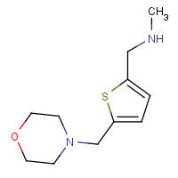 893742-71-7 N-methyl-1-[5-(morpholin-4-ylmethyl)thiophen-2-yl]methanamine chemical structure