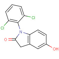 30267-40-4 1-(2,6-dichlorophenyl)-5-hydroxy-3H-indol-2-one chemical structure