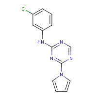 333727-98-3 N-(3-chlorophenyl)-4-pyrrol-1-yl-1,3,5-triazin-2-amine chemical structure