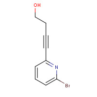 165105-42-0 4-(6-bromopyridin-2-yl)but-3-yn-1-ol chemical structure