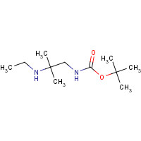 356058-20-3 tert-butyl N-[2-(ethylamino)-2-methylpropyl]carbamate chemical structure