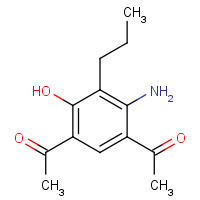 79324-47-3 1-(5-acetyl-2-amino-4-hydroxy-3-propylphenyl)ethanone chemical structure