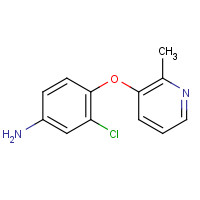 1362703-20-5 3-chloro-4-(2-methylpyridin-3-yl)oxyaniline chemical structure