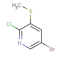 887308-15-8 5-bromo-2-chloro-3-methylsulfanylpyridine chemical structure