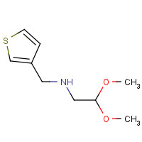 58754-97-5 2,2-dimethoxy-N-(thiophen-3-ylmethyl)ethanamine chemical structure
