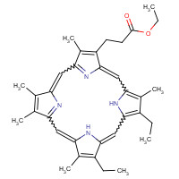106283-63-0 ethyl 3-(13,17-diethyl-3,7,8,12,18-pentamethyl-23,24-dihydroporphyrin-2-yl)propanoate chemical structure