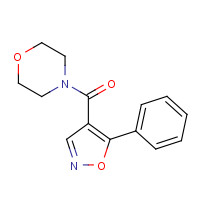 136995-18-1 morpholin-4-yl-(5-phenyl-1,2-oxazol-4-yl)methanone chemical structure