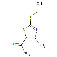 63237-91-2 4-amino-2-ethylsulfanyl-1,3-thiazole-5-carboxamide chemical structure