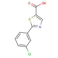 878555-97-6 2-(3-chlorophenyl)-1,3-thiazole-5-carboxylic acid chemical structure