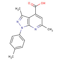 892384-29-1 3,6-dimethyl-1-(4-methylphenyl)pyrazolo[3,4-b]pyridine-4-carboxylic acid chemical structure