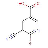 70416-51-2 6-bromo-5-cyanopyridine-3-carboxylic acid chemical structure