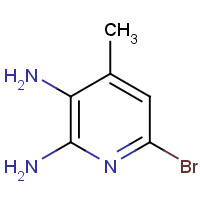 56040-88-1 6-bromo-4-methylpyridine-2,3-diamine chemical structure
