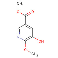 166742-16-1 methyl 5-hydroxy-6-methoxypyridine-3-carboxylate chemical structure