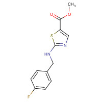 1486476-58-7 methyl 2-[(4-fluorophenyl)methylamino]-1,3-thiazole-5-carboxylate chemical structure
