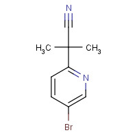 871239-58-6 2-(5-bromopyridin-2-yl)-2-methylpropanenitrile chemical structure