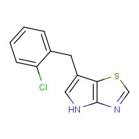 1312363-34-0 6-[(2-chlorophenyl)methyl]-4H-pyrrolo[2,3-d][1,3]thiazole chemical structure