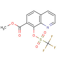 1352717-46-4 methyl 8-(trifluoromethylsulfonyloxy)quinoline-7-carboxylate chemical structure