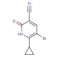 1135283-57-6 5-bromo-6-cyclopropyl-2-oxo-1H-pyridine-3-carbonitrile chemical structure