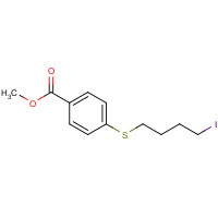 1450736-45-4 methyl 4-(4-iodobutylsulfanyl)benzoate chemical structure