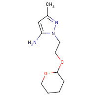 1453213-02-9 5-methyl-2-[2-(oxan-2-yloxy)ethyl]pyrazol-3-amine chemical structure