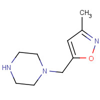 173850-53-8 3-methyl-5-(piperazin-1-ylmethyl)-1,2-oxazole chemical structure