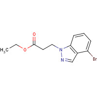 1312008-70-0 ethyl 3-(4-bromoindazol-1-yl)propanoate chemical structure