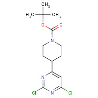 1439823-01-4 tert-butyl 4-(2,6-dichloropyrimidin-4-yl)piperidine-1-carboxylate chemical structure