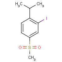 1240287-51-7 2-iodo-4-methylsulfonyl-1-propan-2-ylbenzene chemical structure