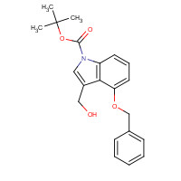 914349-09-0 tert-butyl 3-(hydroxymethyl)-4-phenylmethoxyindole-1-carboxylate chemical structure