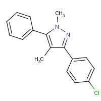 98232-94-1 3-(4-chlorophenyl)-1,4-dimethyl-5-phenylpyrazole chemical structure