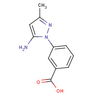 872407-85-7 3-(5-amino-3-methylpyrazol-1-yl)benzoic acid chemical structure