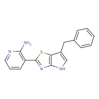 1312363-64-6 3-(6-benzyl-4H-pyrrolo[2,3-d][1,3]thiazol-2-yl)pyridin-2-amine chemical structure