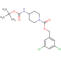 1246639-94-0 (3,5-dichlorophenyl)methyl 4-[(2-methylpropan-2-yl)oxycarbonylamino]piperidine-1-carboxylate chemical structure