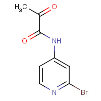 1433904-39-2 N-(2-bromopyridin-4-yl)-2-oxopropanamide chemical structure