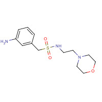 1094804-14-4 1-(3-aminophenyl)-N-(2-morpholin-4-ylethyl)methanesulfonamide chemical structure