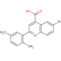 371136-06-0 6-bromo-2-(2,5-dimethylphenyl)quinoline-4-carboxylic acid chemical structure