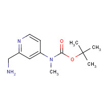 214471-75-7 tert-butyl N-[2-(aminomethyl)pyridin-4-yl]-N-methylcarbamate chemical structure