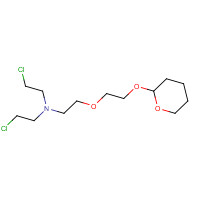 848888-34-6 N,N-bis(2-chloroethyl)-2-[2-(oxan-2-yloxy)ethoxy]ethanamine chemical structure