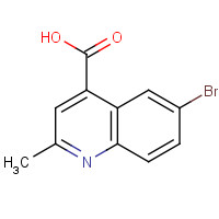 37509-21-0 6-bromo-2-methylquinoline-4-carboxylic acid chemical structure