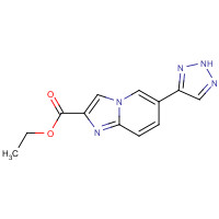 1167627-10-2 ethyl 6-(2H-triazol-4-yl)imidazo[1,2-a]pyridine-2-carboxylate chemical structure