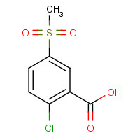 89938-62-5 2-chloro-5-methylsulfonylbenzoic acid chemical structure