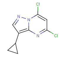 673475-51-9 5,7-dichloro-3-cyclopropylpyrazolo[1,5-a]pyrimidine chemical structure